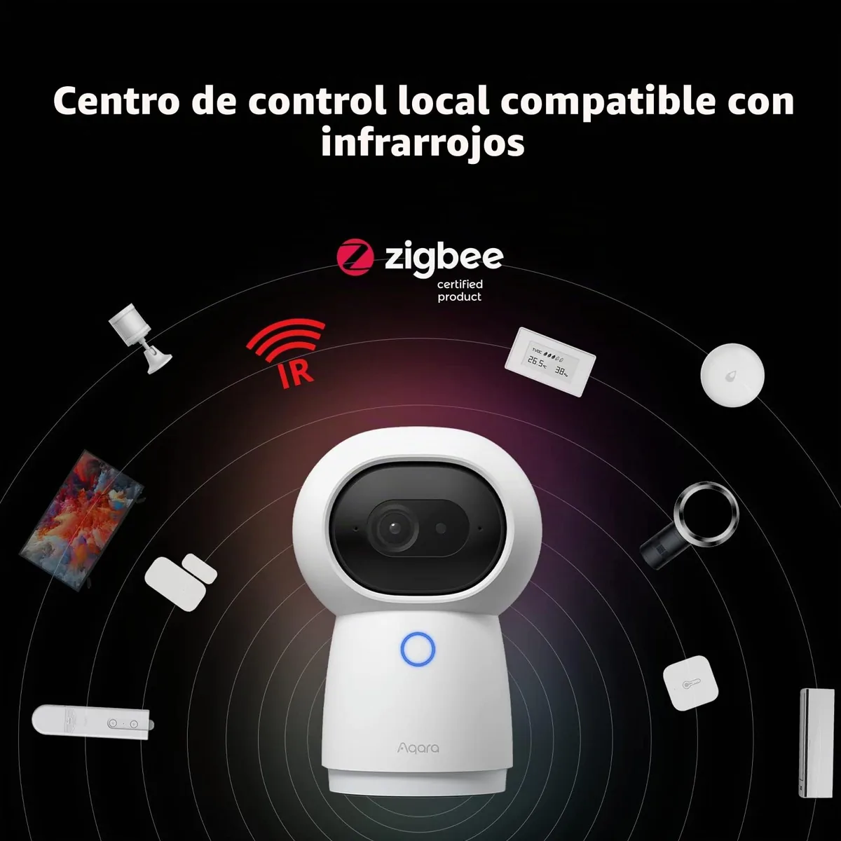 Aqara Camera Hub G3 — cámara 2K PTZ de interior con hub Zigbee y mando IR — imagen 4