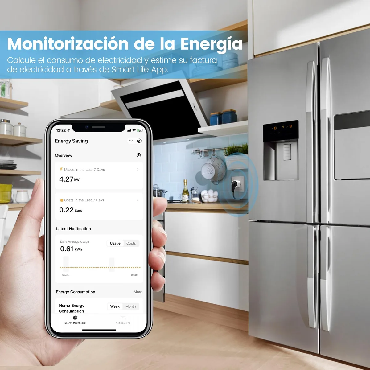 EIGHTREE Enchufe Inteligente Mini con medidor de consumo (pack de 2) — imagen 4