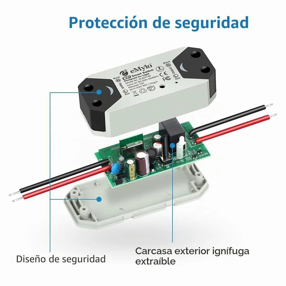 eMylo — módulo relé WiFi para hacer inteligente un interruptor (Tuya / Smart Life) — imagen 6