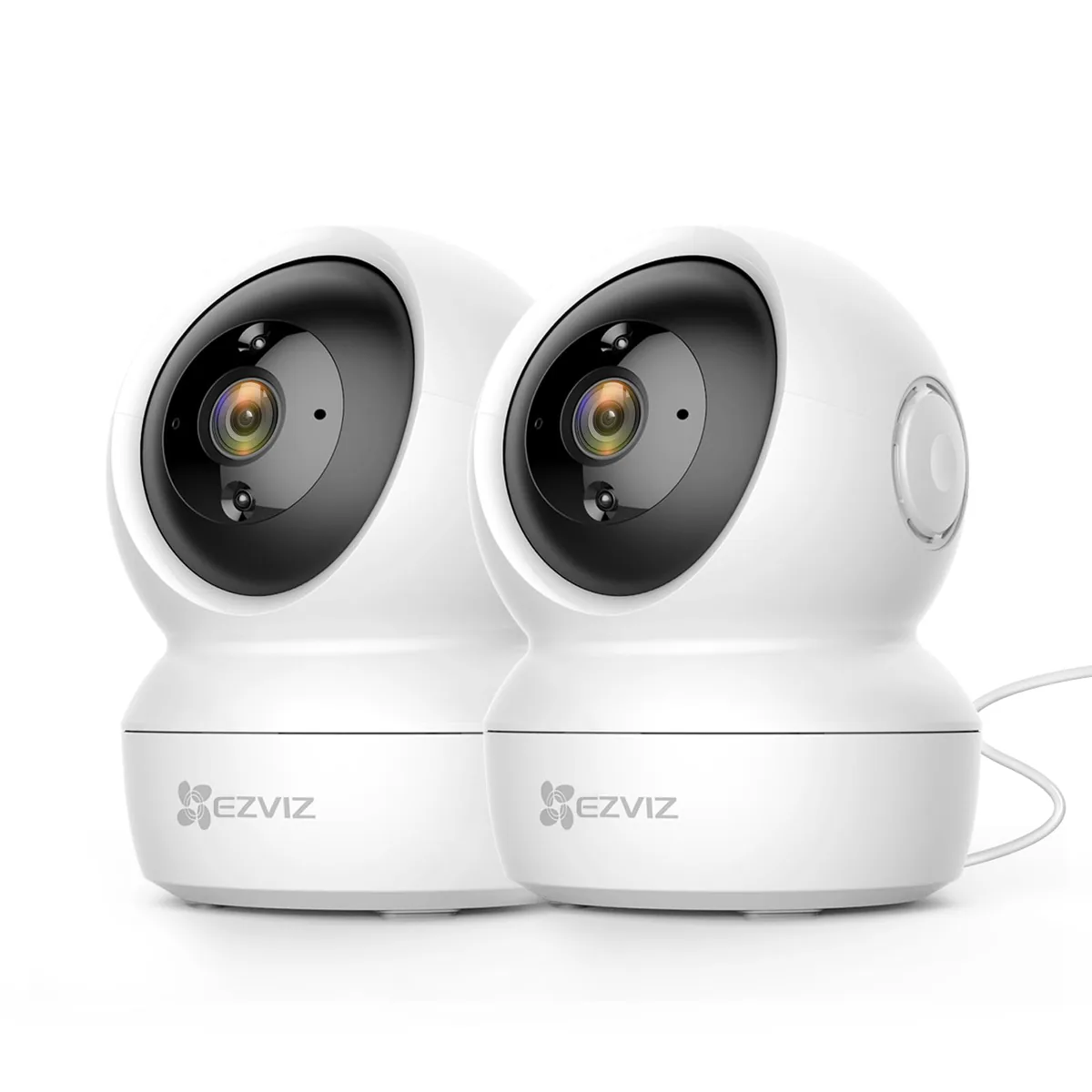 EZVIZ C6N (pack de 2) — cámaras de interior 1080p con giro 360°