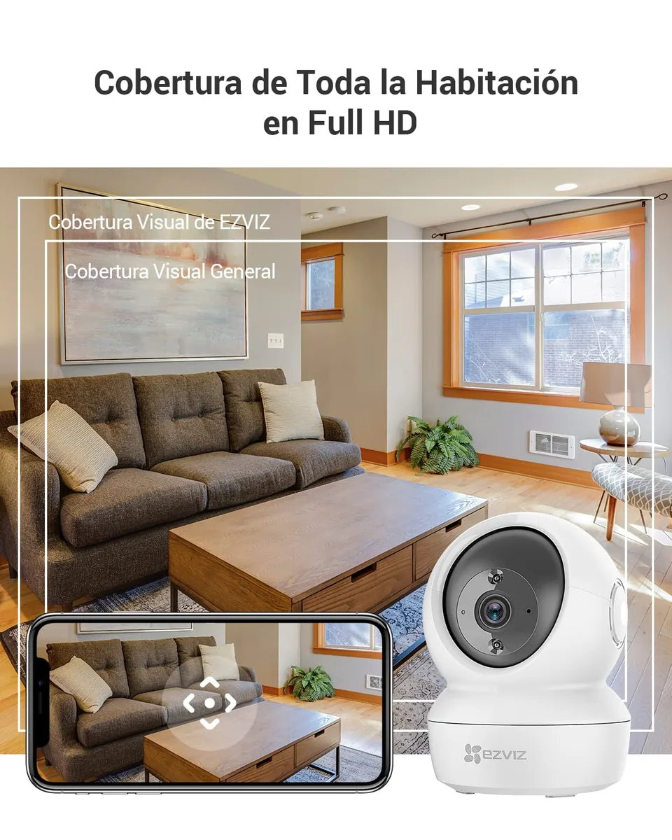 EZVIZ C6N (pack de 2) — cámaras de interior 1080p con giro 360° — imagen 3