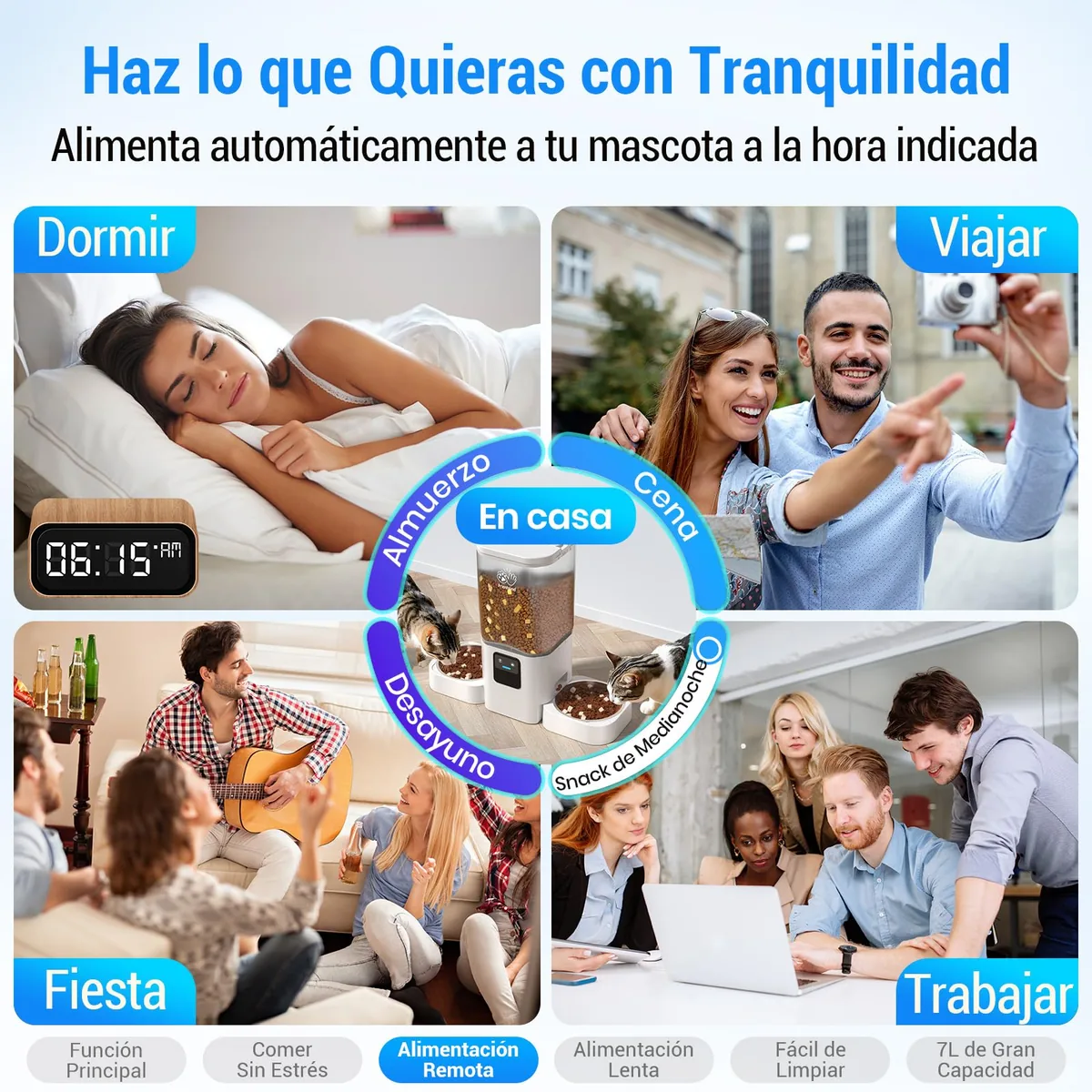 Frienhund — comedero automático doble de 7 L con WiFi de doble banda y app — imagen 4