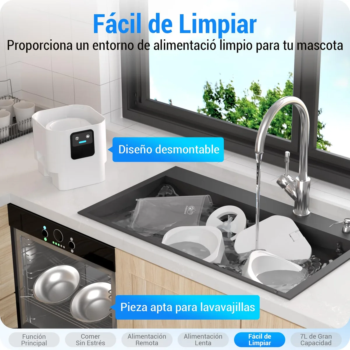 Frienhund — comedero automático doble de 7 L con WiFi de doble banda y app — imagen 6