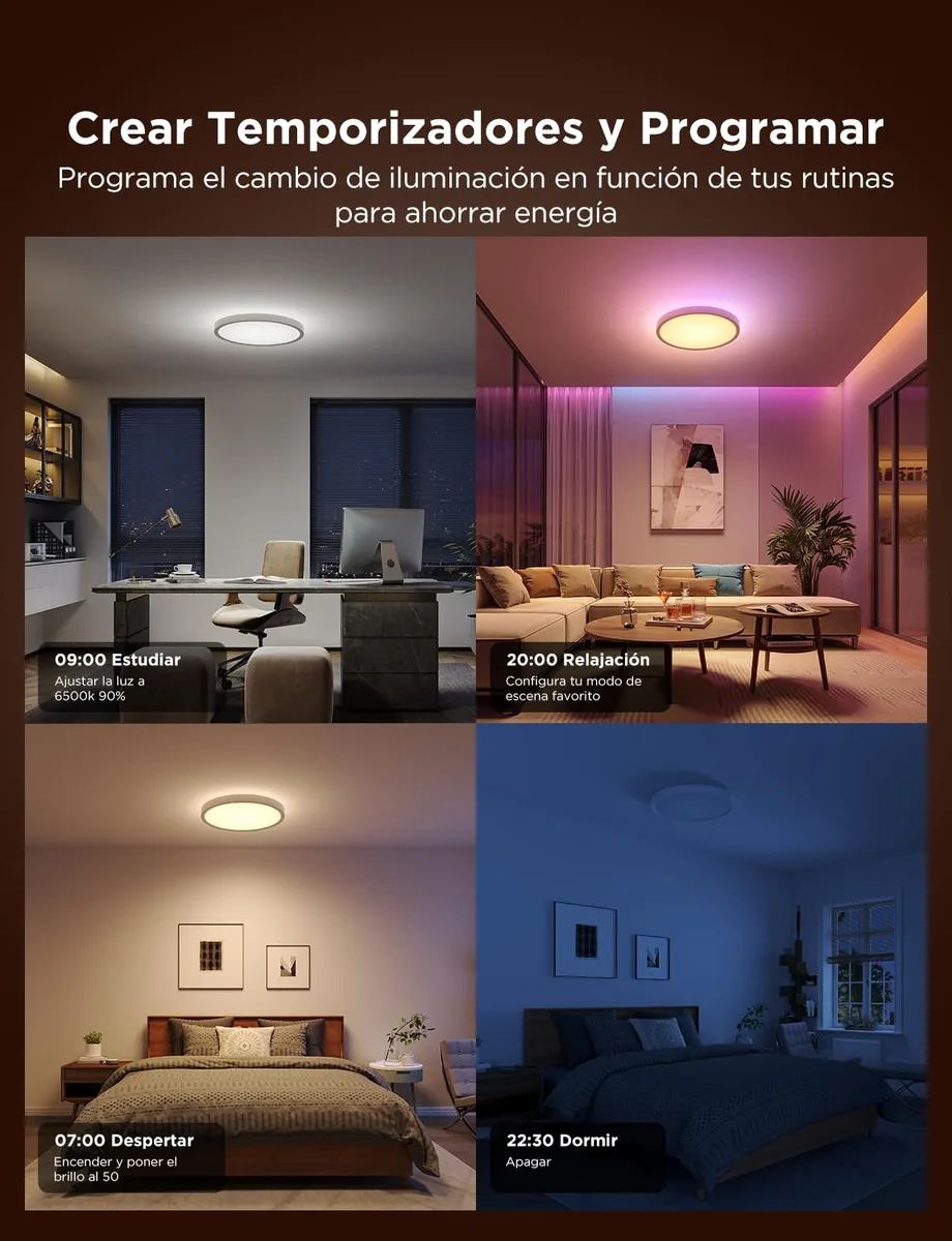 Govee RGBIC Plafón LED de Techo 30 cm (H60A1) — imagen 3