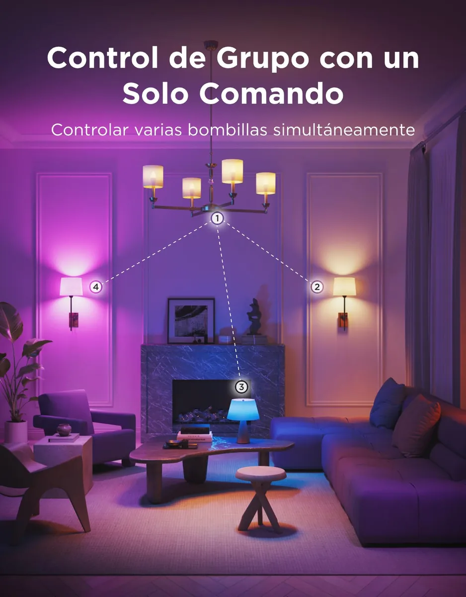 Govee Bombilla Inteligente E14 RGBWW (H600C) con Matter — pack de 2 — imagen 7