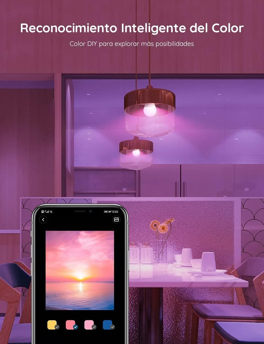 Govee Bombilla LED E27 RGBWW WiFi + Bluetooth (pack de 4) — imagen 2