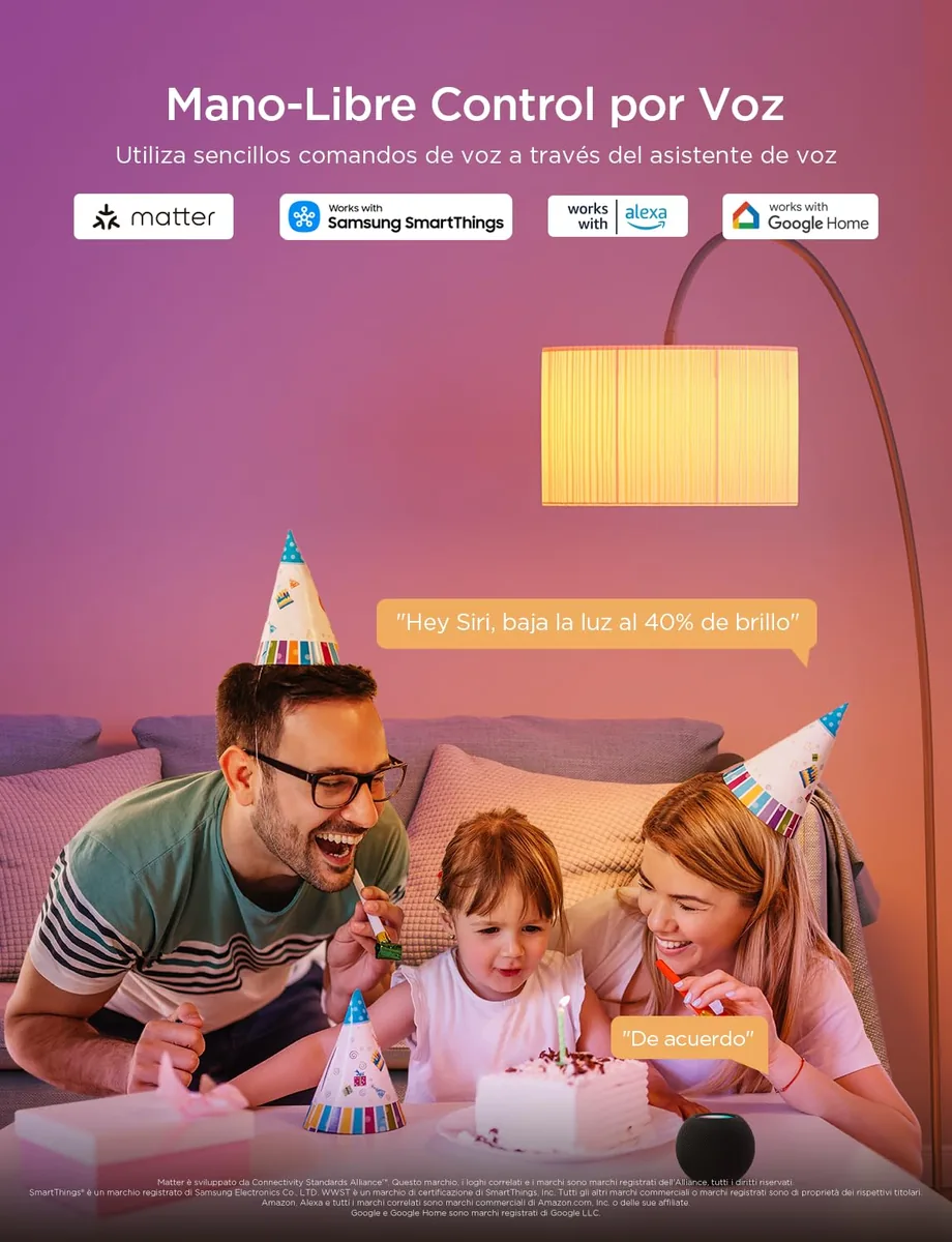 Govee Bombilla LED E27 RGBWW WiFi + Bluetooth (pack de 4) — imagen 3