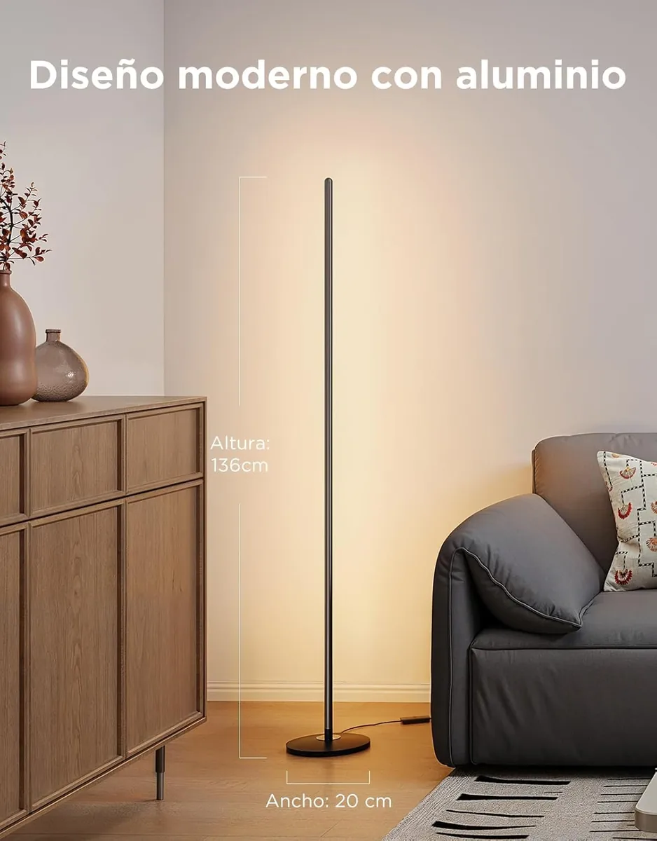Govee Lámpara de Pie RGBIC LED (H6076) — 136 cm, con Matter — imagen 3