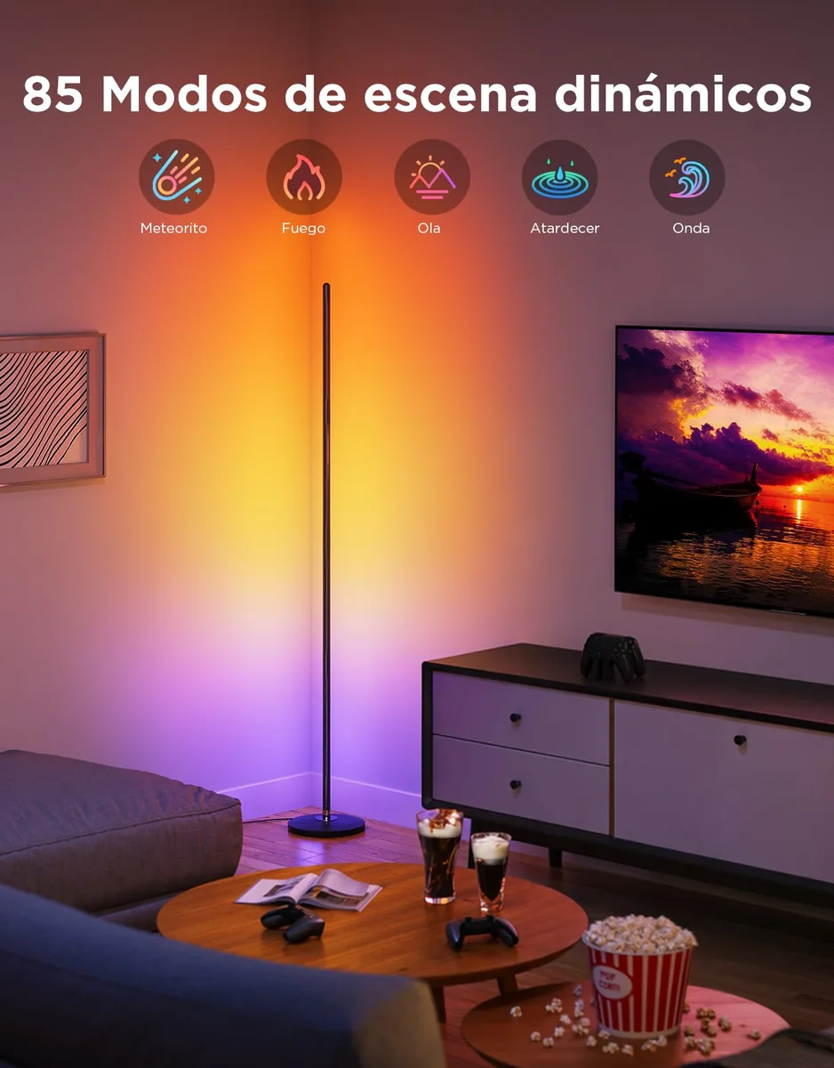 Govee Lámpara de Pie RGBIC LED (H6076) — 136 cm, con Matter — imagen 5
