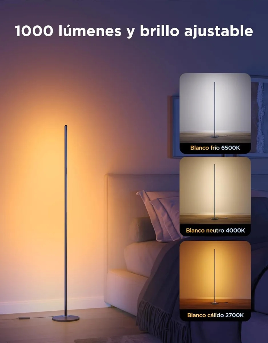 Govee Lámpara de Pie RGBIC LED (H6076) — 136 cm, con Matter — imagen 8