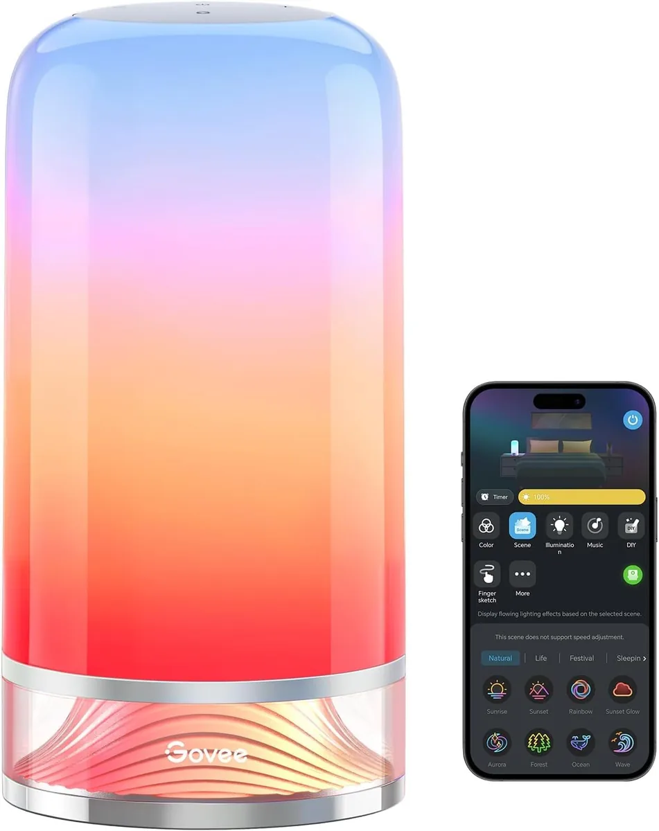 Govee Lámpara de Mesita RGBICWW (H6022) con Matter