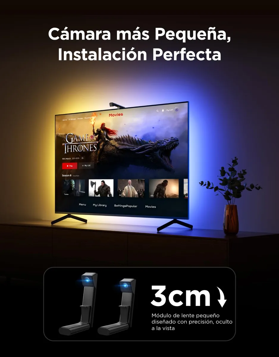 Govee TV Backlight 3 Lite (H6690) — retroiluminación con cámara para TV — imagen 3
