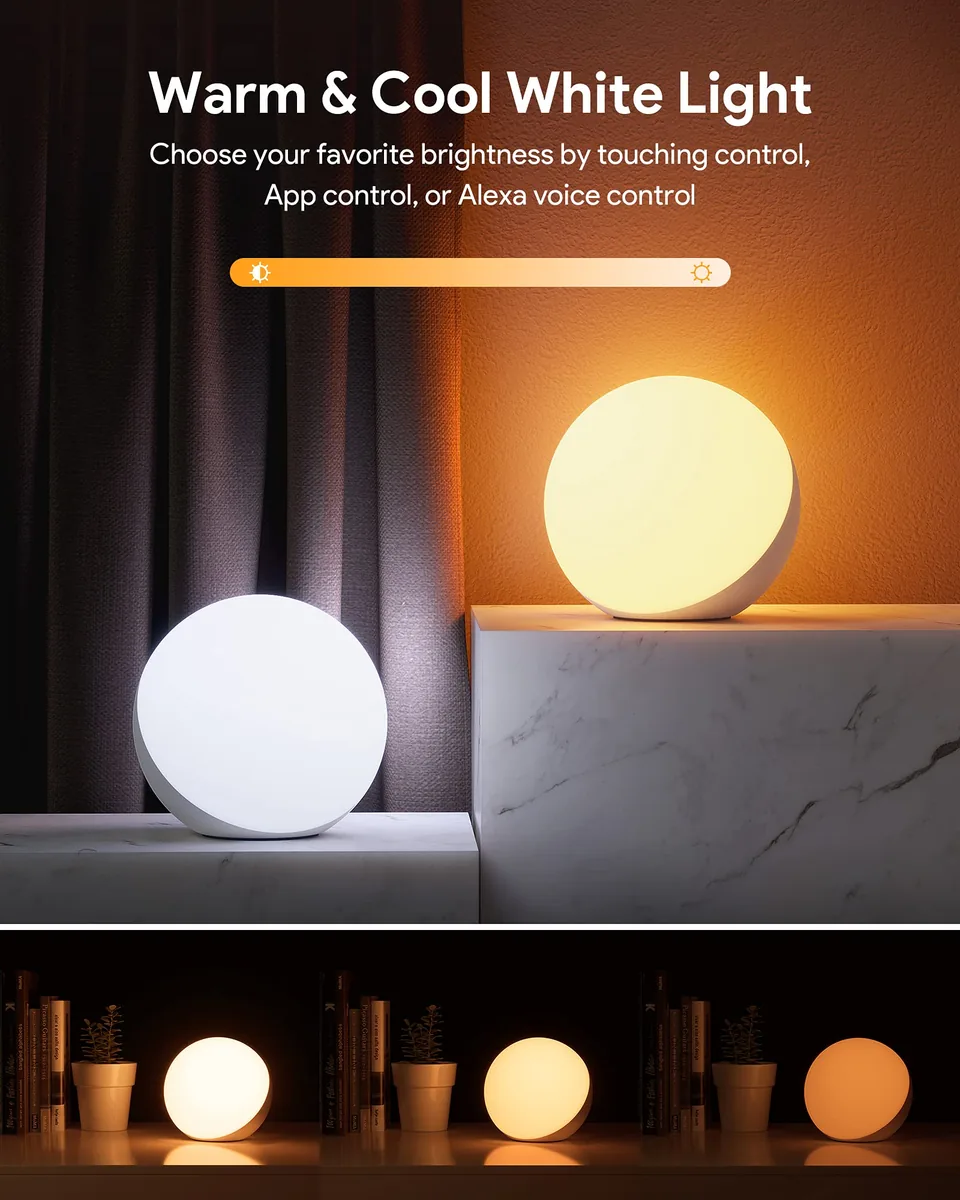 Hifree T21 — lámpara de mesita inteligente RGB con control táctil — imagen 3