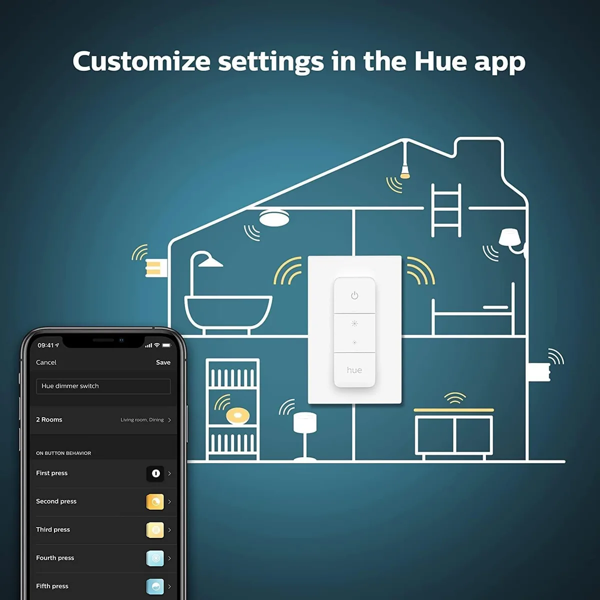 Philips Hue Dimmer Switch — mando/interruptor inalámbrico para luces Hue — imagen 8