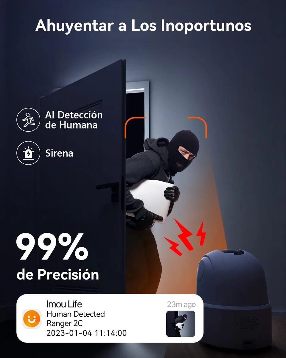 Imou Ranger 2C — cámara de interior 2K con giro 360° — imagen 5