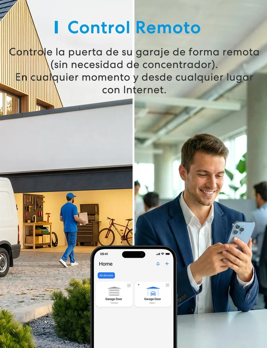 Meross MSG100 — abridor de puerta de garaje inteligente WiFi con HomeKit — imagen 4