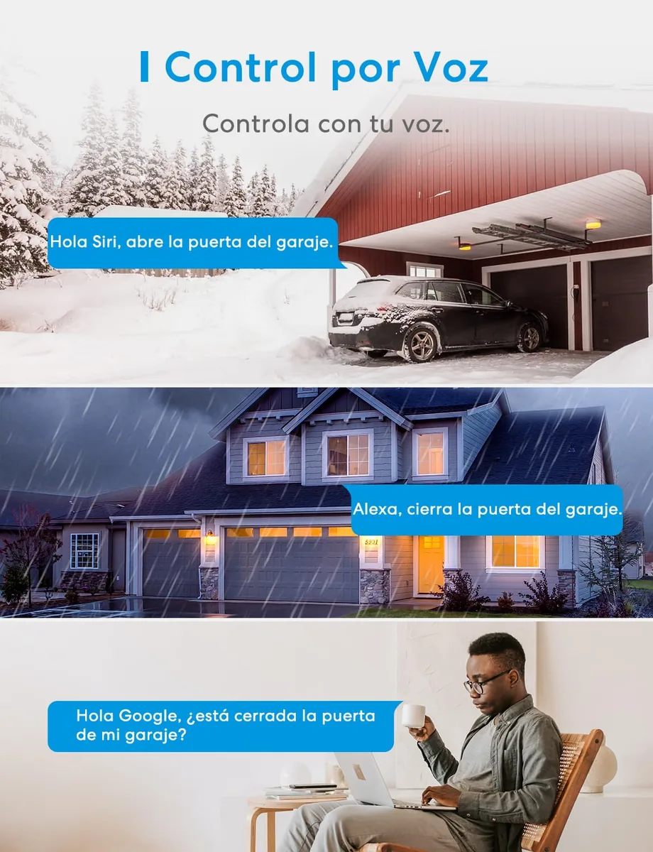 Meross MSG100 — abridor de puerta de garaje inteligente WiFi con HomeKit — imagen 5