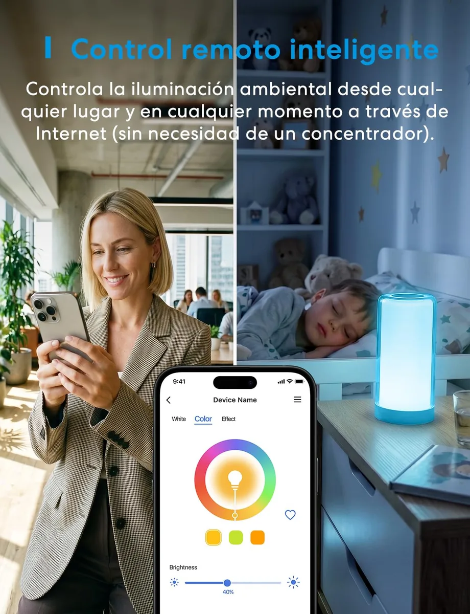 meross Lámpara Nocturna Táctil WiFi (MSL430HK) — imagen 6