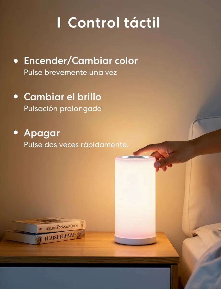 meross Lámpara Nocturna Táctil WiFi (MSL430HK) — imagen 7