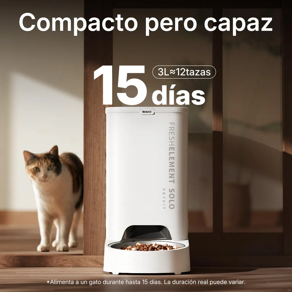 PETKIT Fresh Element Solo — comedero automático 3 L con WiFi y app — imagen 7