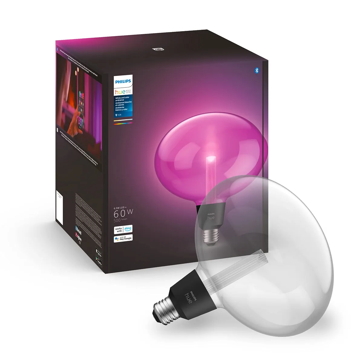 Philips Hue Lightguide E27 Elipse — bombilla decorativa de color