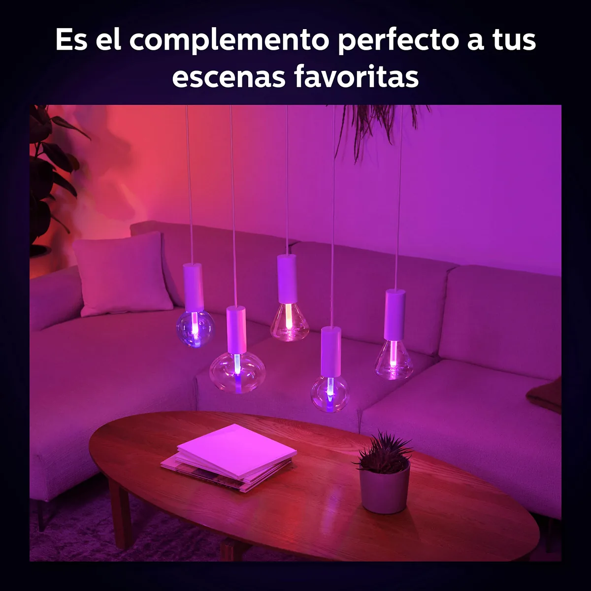 Philips Hue Lightguide E27 Elipse — bombilla decorativa de color — imagen 5