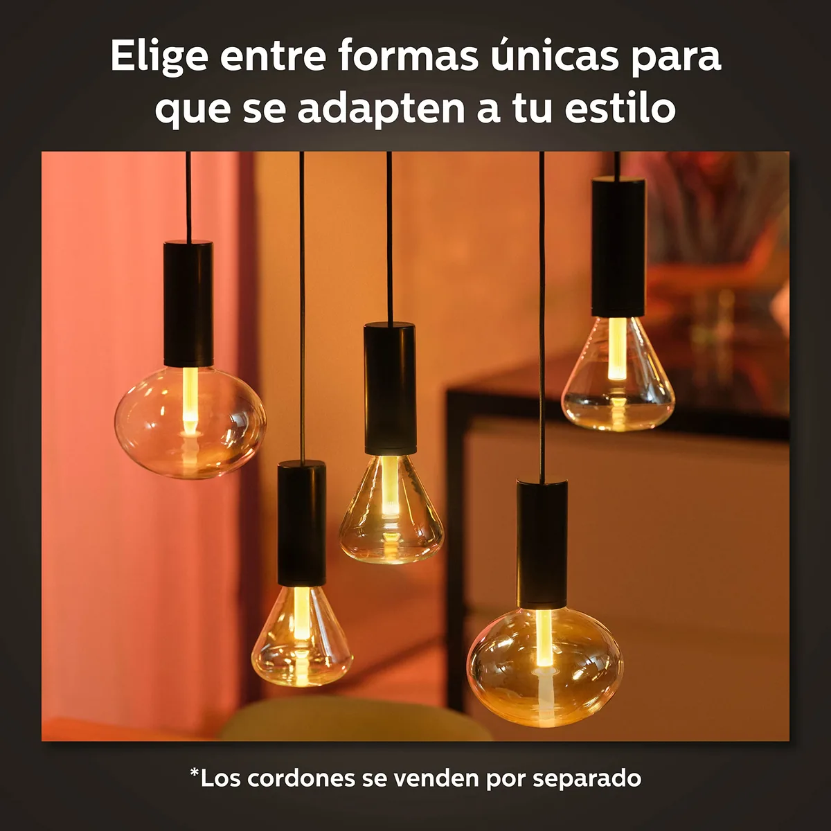 Philips Hue Lightguide E27 Elipse — bombilla decorativa de color — imagen 6
