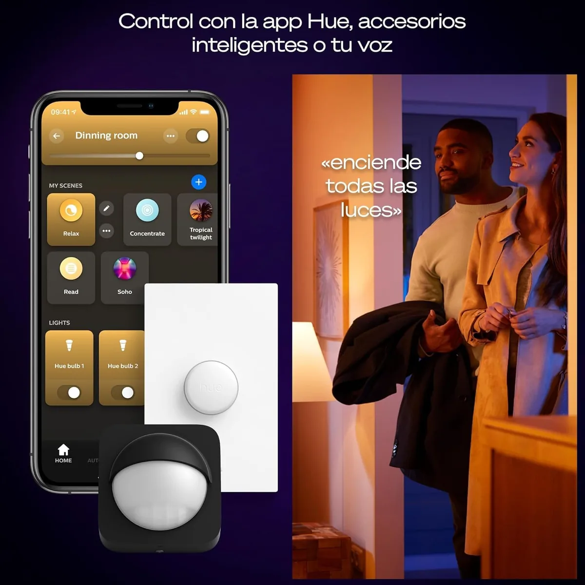 Philips Hue Devote — panel LED de techo redondo 30 cm — imagen 6