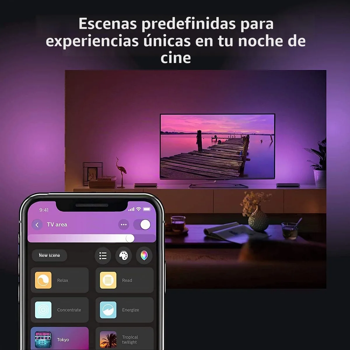 Philips Hue Play — barra de luz LED para TV (pack de 1) — imagen 8