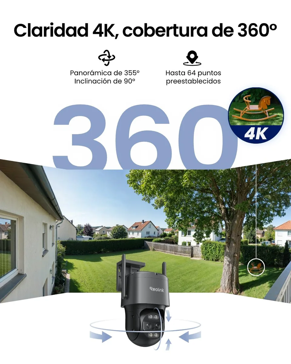 Reolink TrackMix WiFi — cámara exterior 4K de doble objetivo — imagen 2