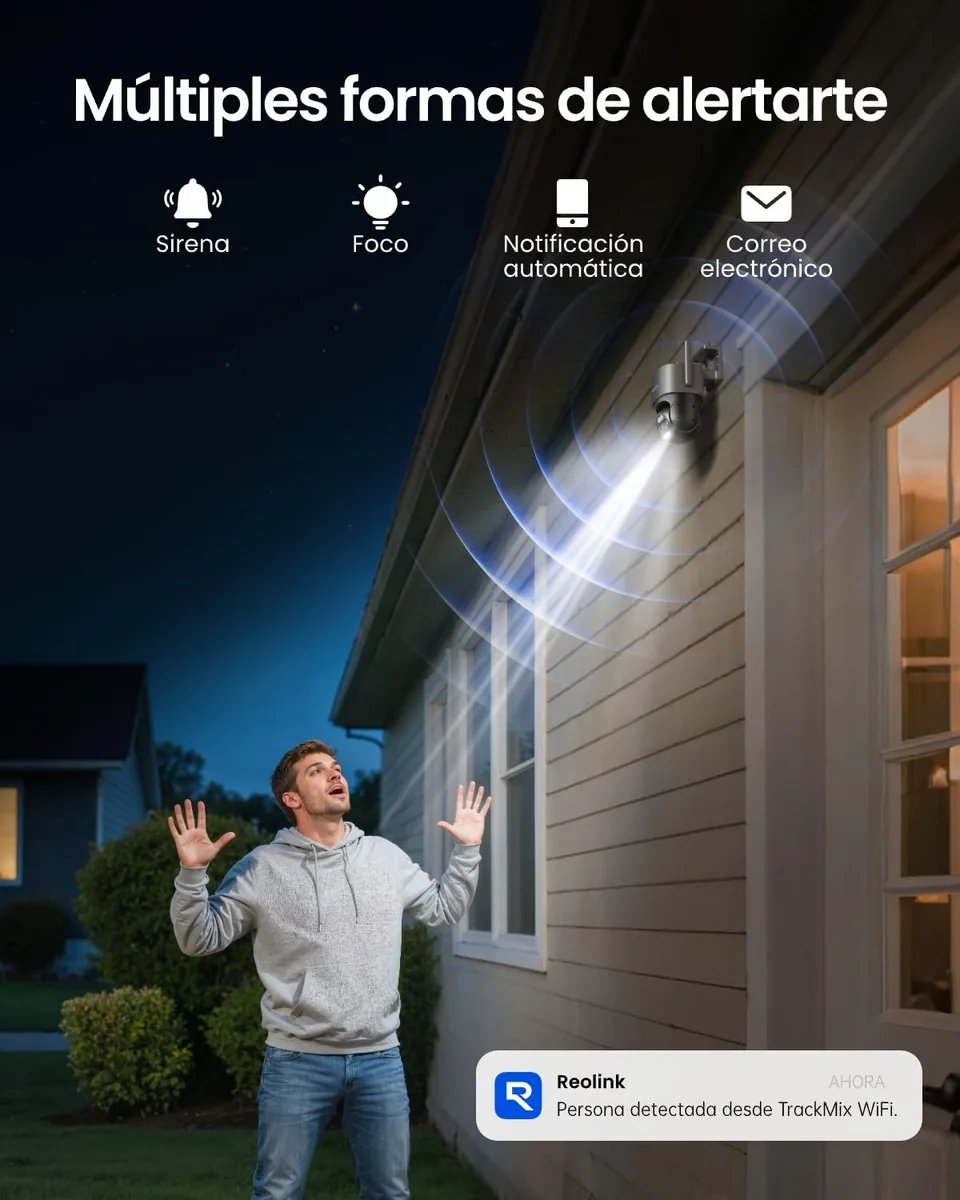 Reolink TrackMix WiFi — cámara exterior 4K de doble objetivo — imagen 6