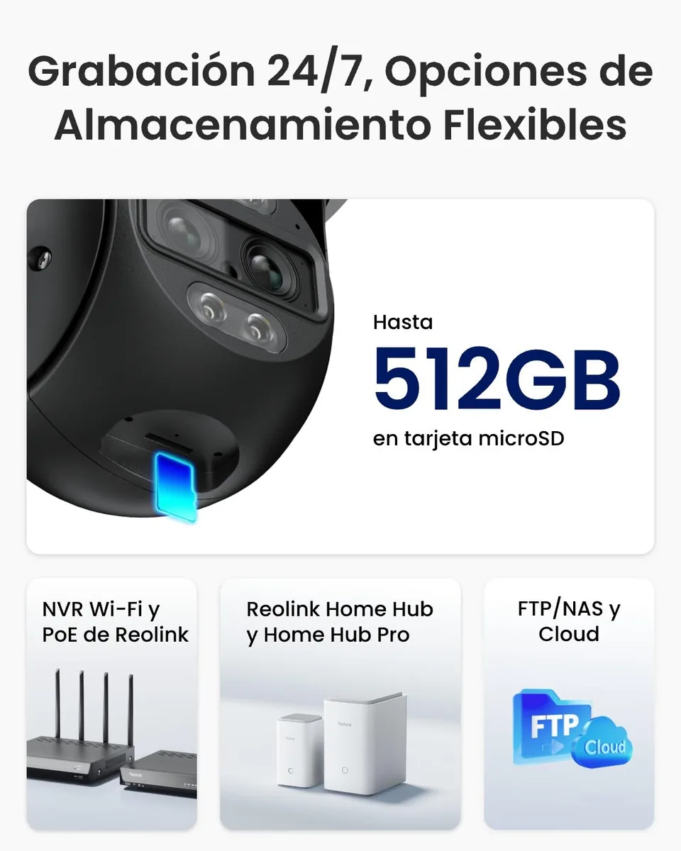 Reolink TrackMix WiFi — cámara exterior 4K de doble objetivo — imagen 8