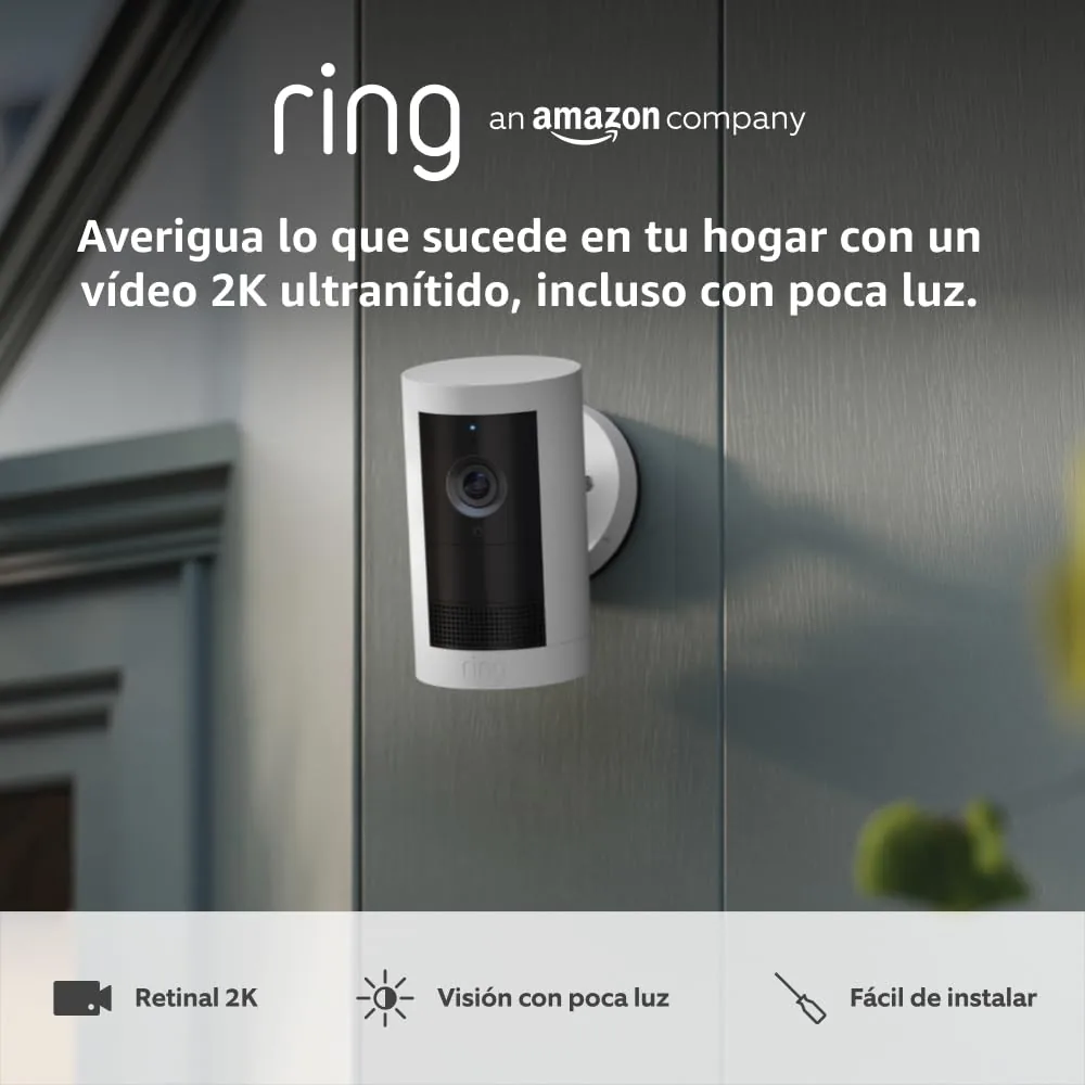 Ring Cámara exterior Plus con batería (Outdoor Camera Plus)