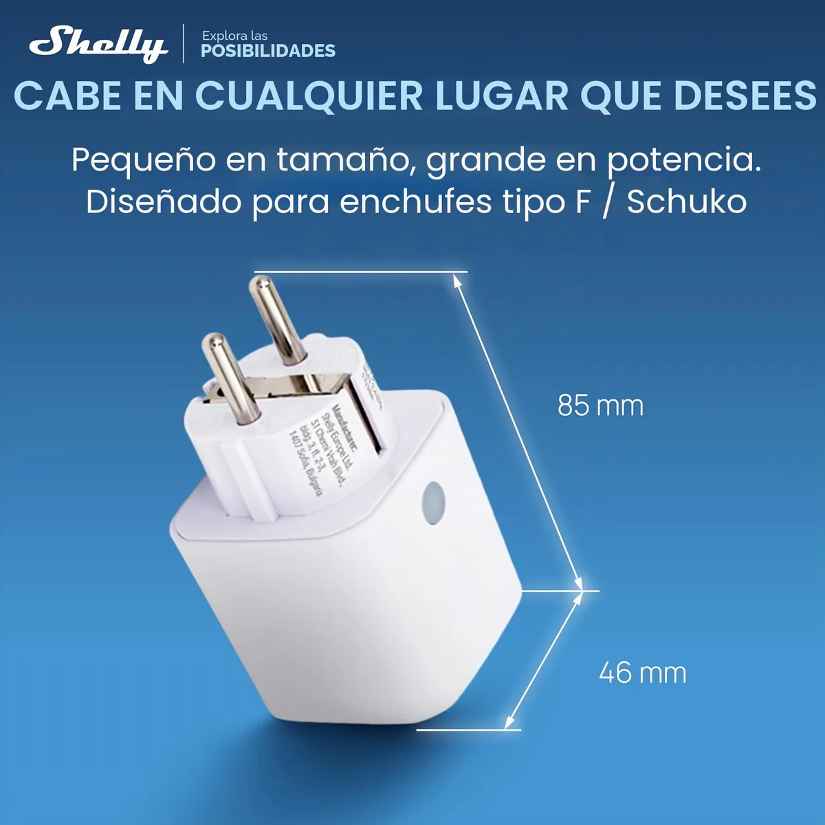Shelly Plug M Gen3 — enchufe inteligente con Matter y medición (pack de 2) — imagen 4