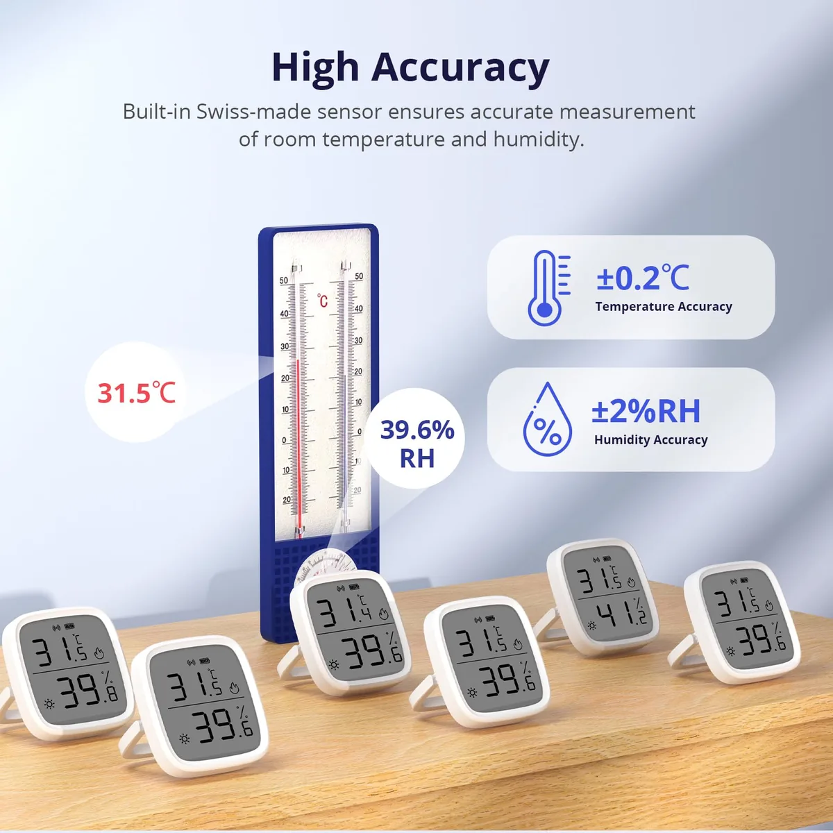 SONOFF SNZB-02D — sensor Zigbee de temperatura y humedad con pantalla LCD — imagen 3