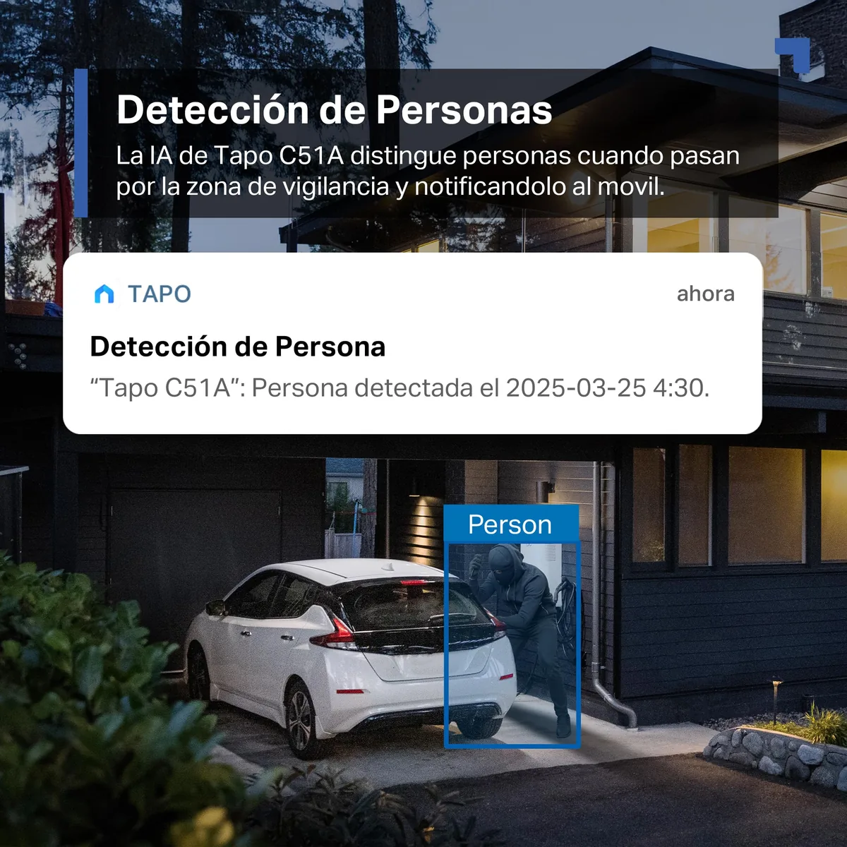 TP-Link Tapo C51A — cámara exterior 2K con giro 360° — imagen 5