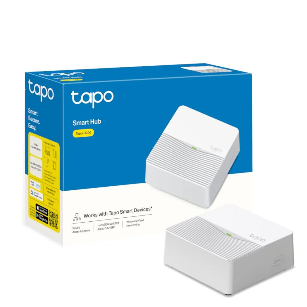Tapo H200 — hub inteligente con alarma y timbre para sensores y cámaras Tapo