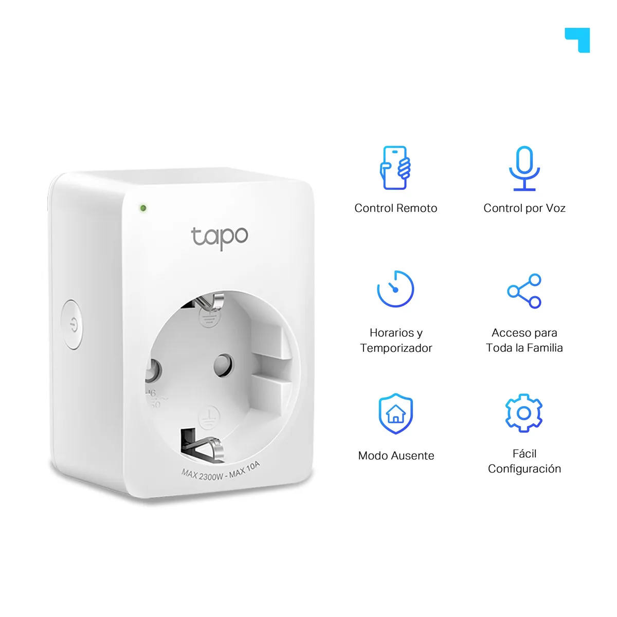 TP-Link Tapo P100 — enchufe inteligente WiFi — imagen 2