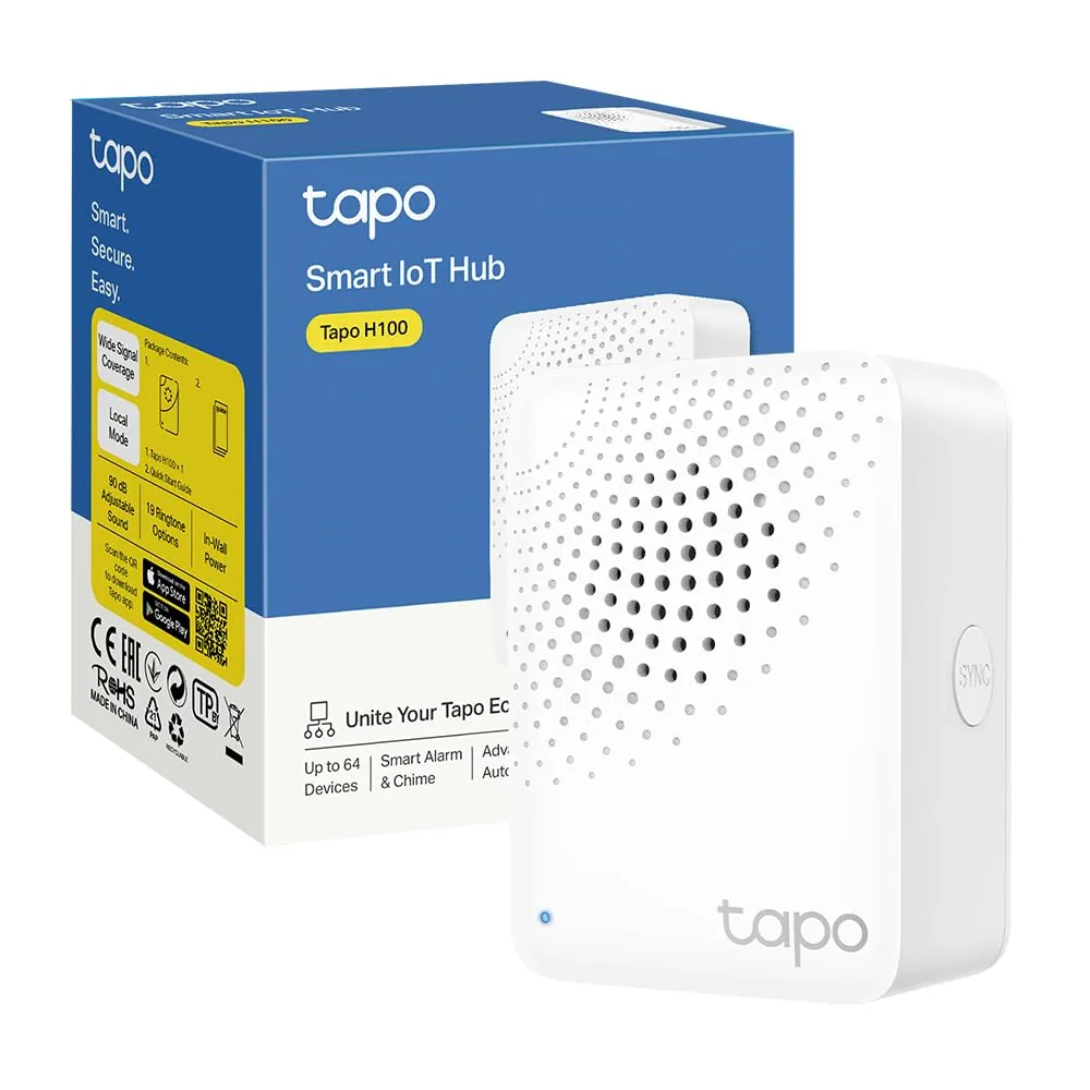 Tapo H100 + T110 + T100 — kit de inicio: hub, sensor de puerta y sensor de movimiento — imagen 3