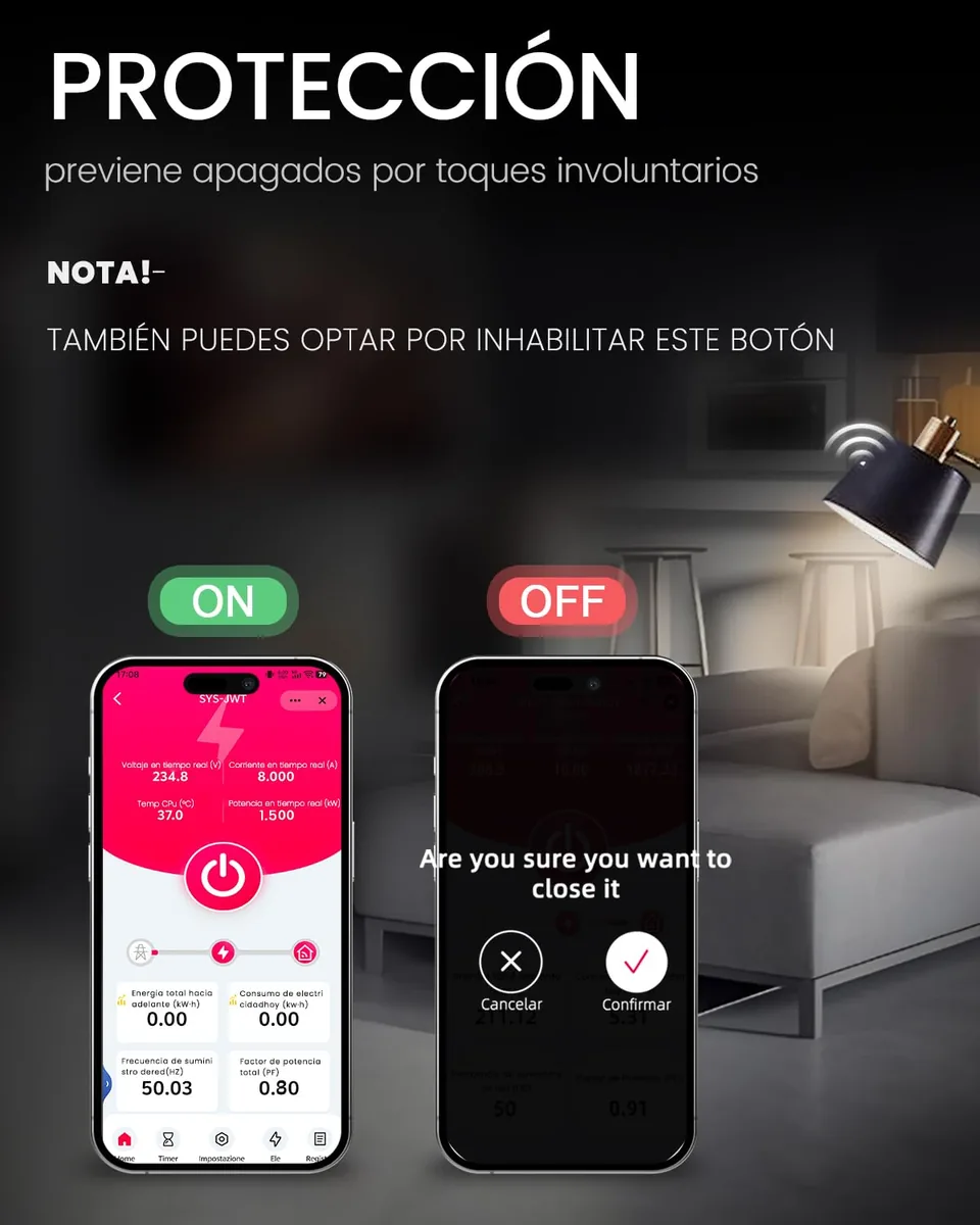 TONGOU — magnetotérmico WiFi con medidor de consumo y protecciones (carril DIN) — imagen 5
