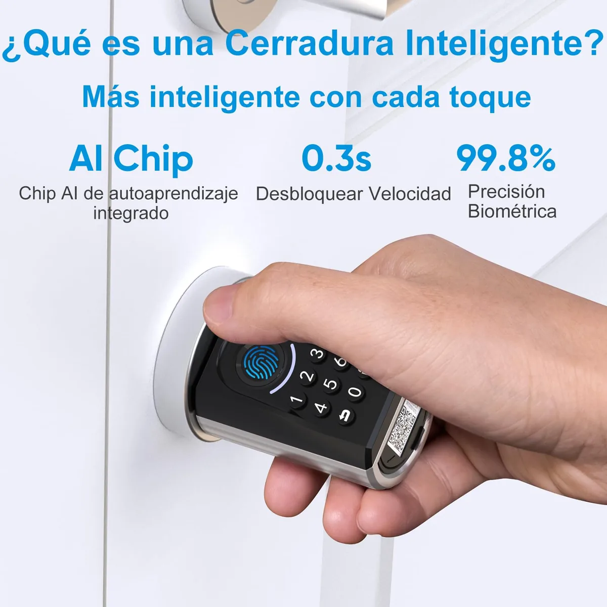 WELOCK ToucA51 — bombín inteligente con huella, código y tarjeta (Bluetooth, WiFi opcional) — imagen 3