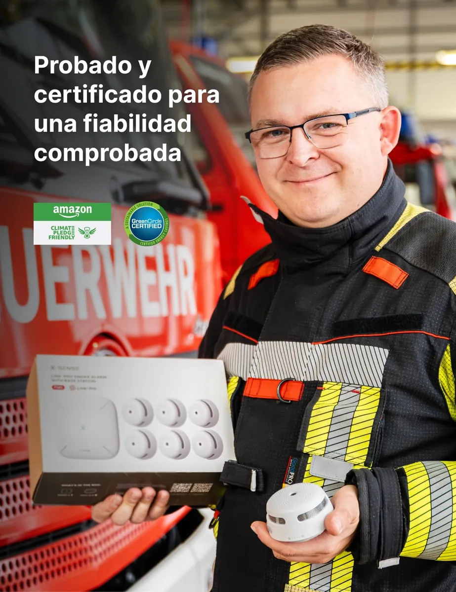 X-Sense FS61 — kit de detectores de humo WiFi interconectados con estación base — imagen 2
